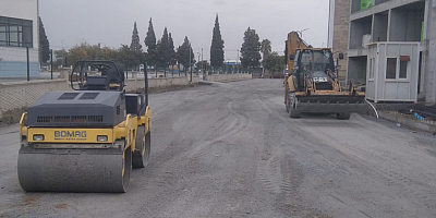 Söke Belediyesi’nden yeni Hükümet Konağı çevresinde yol düzenleme çalışması