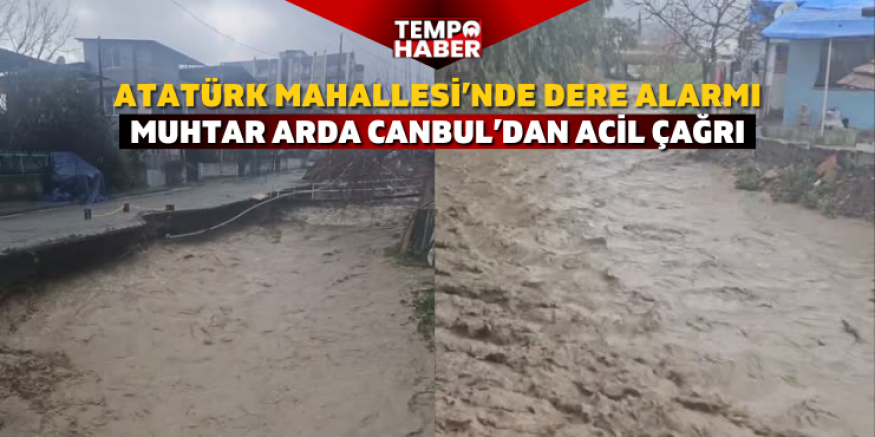 Atatürk Mahallesi’nde dere alarmı: Muhtardan kritik uyarı