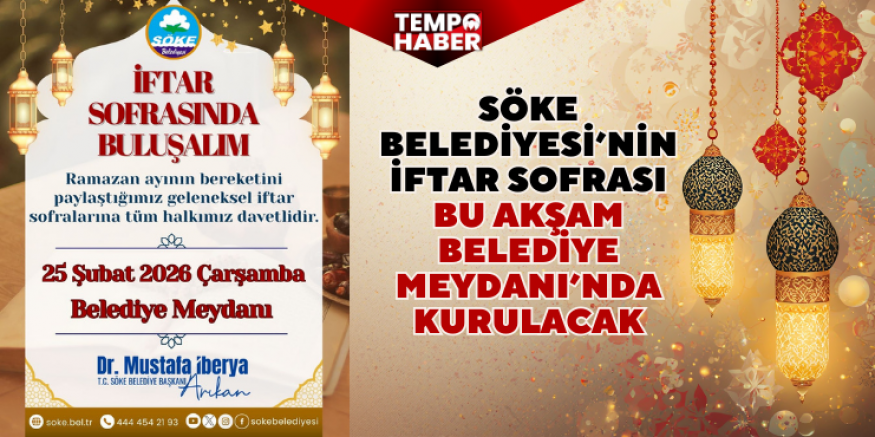 Geleneksel iftar sofrası bu akşam Belediye Meydanı’nda