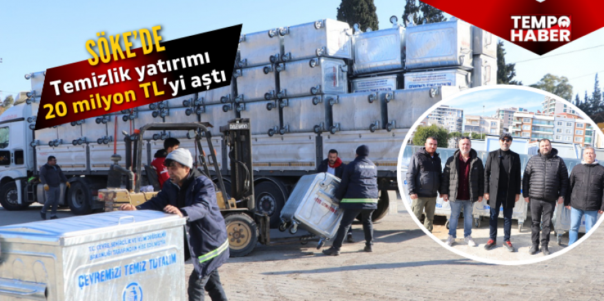Söke’ye 345 yeni çöp konteyneri: Temizlik yatırımı 20 milyon TL’yi aştı