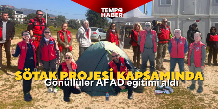SÖTAK gönüllülerine AFAD’dan doğada yön bulma ve kampçılık eğitimi