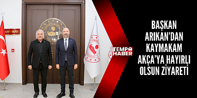 Başkan Arıkan’dan Kaymakam Akça’ya hayırlı olsun ziyareti