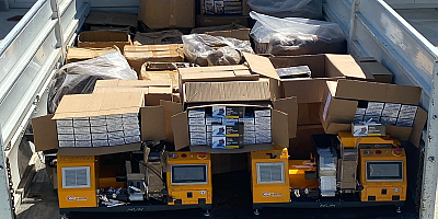 Efeler’de Kaçakçılık Operasyonu: Binlerce Makaron ve 380 Kilo Tütün Ele Geçirildi