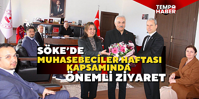 Muhasebeciler Haftası’nda mali müşavirlerden Kaymakam Akça’ya ziyaret