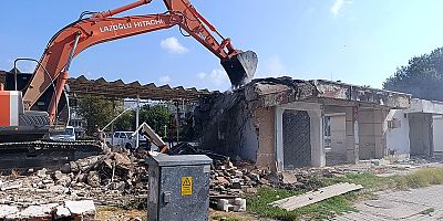 Söke'de Eski Otogarda Yıkım Başladı