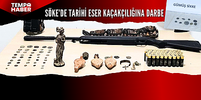Söke'de Roma ve Bizans dönemine ait eserler ele geçirildi